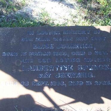 JOERNING Elise 1859-1935 :: SPENCE Lanbertine nee JOERNING 1866-1949
