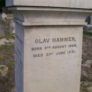 HAMMER Olav 1898-1931