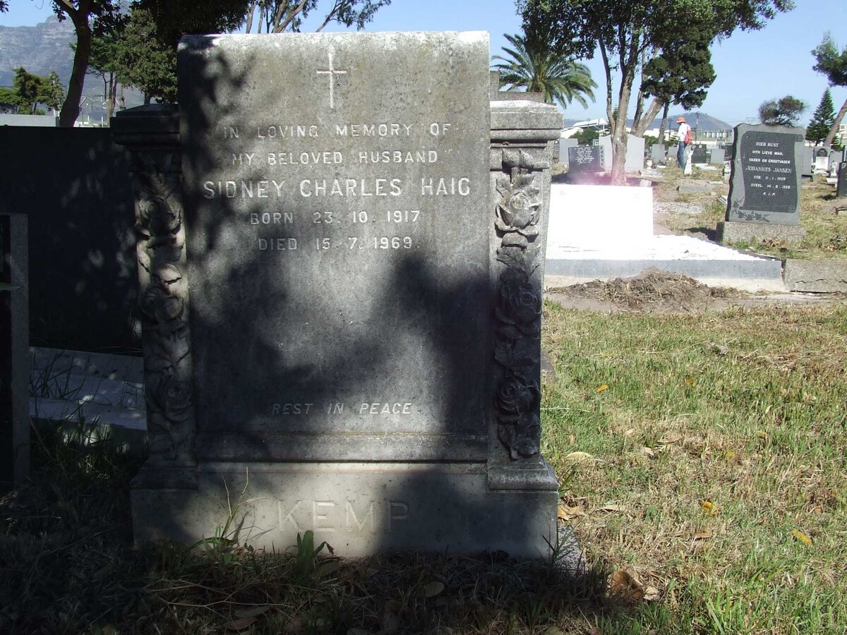 KEMP Sidney Charles Haig 1917-1969