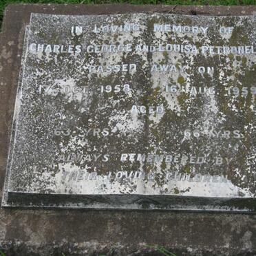 KEANLY Charles George -1958 &amp; Louisa Petronella -1959