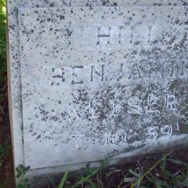 KEYSER Hill Benjamin -1959