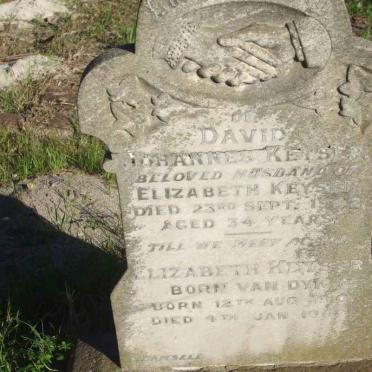 KEYSER David Johannes  -1942 &amp; Elizabeth VAN DYK 1910-194?