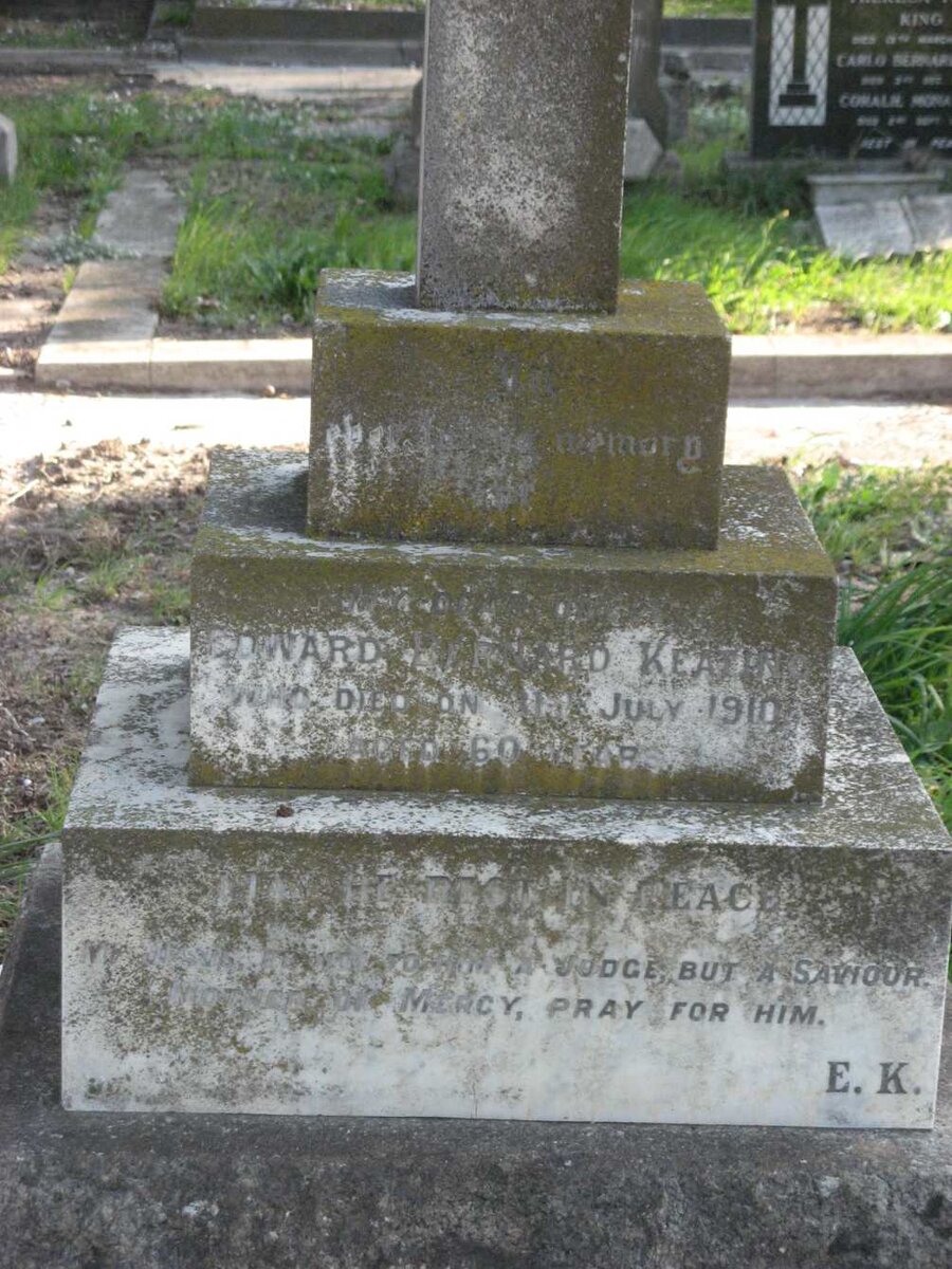 KEATING Edward Bernard -1910