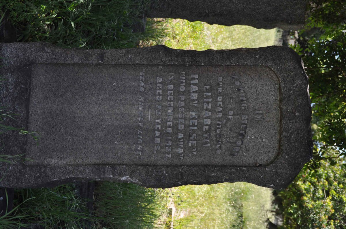 KELSEY Elizabeth Mary -1927