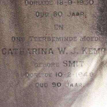 KEMPEN Catharina W.J. nee SMIT -1949