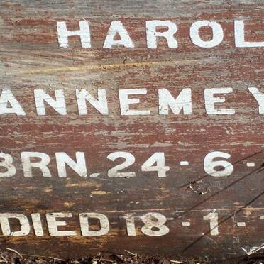 KANNEMEYER Harold 1924-1991 
