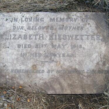 KIESWETTER Elizabeth -1916