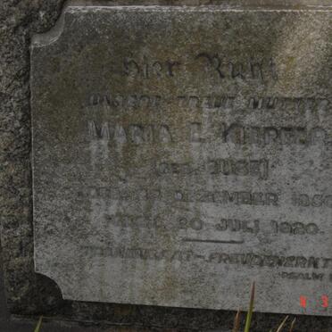 KIEPFER Maria E. nee GUSE 1856-1920