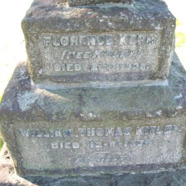 KITLEY William Thomas -1934 :: KERR FLorence nee KITLEY -1926