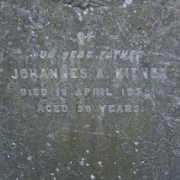 KIENER Johannes A.  -1932 