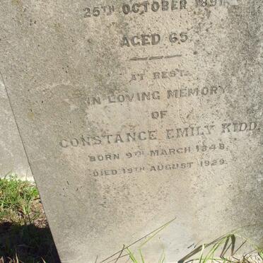KIDD Constance Emily 1848-1929