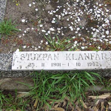 KLANFAR Stuepan 1901-1982