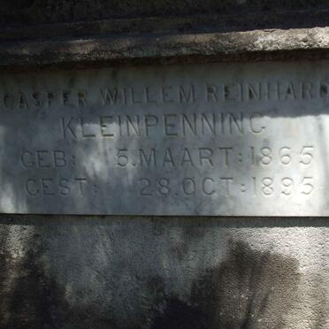 KLEINPENNING Casper Willem Reinhard 1865-1895