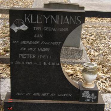 KLEYNHANS Pieter 1921-1974