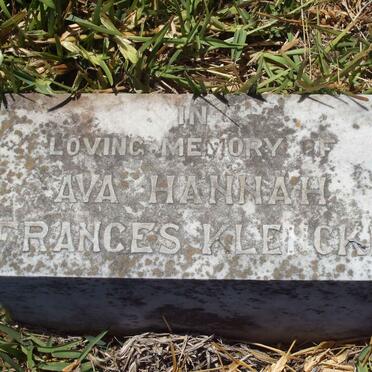 KLENCKE Ava Hannah Frances -1928