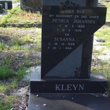 KLEYN Petrus Johannes 1889-1976 &amp; Susanna 1898-1986