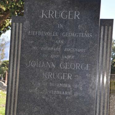 KRUGER Johann George 1901-1960
