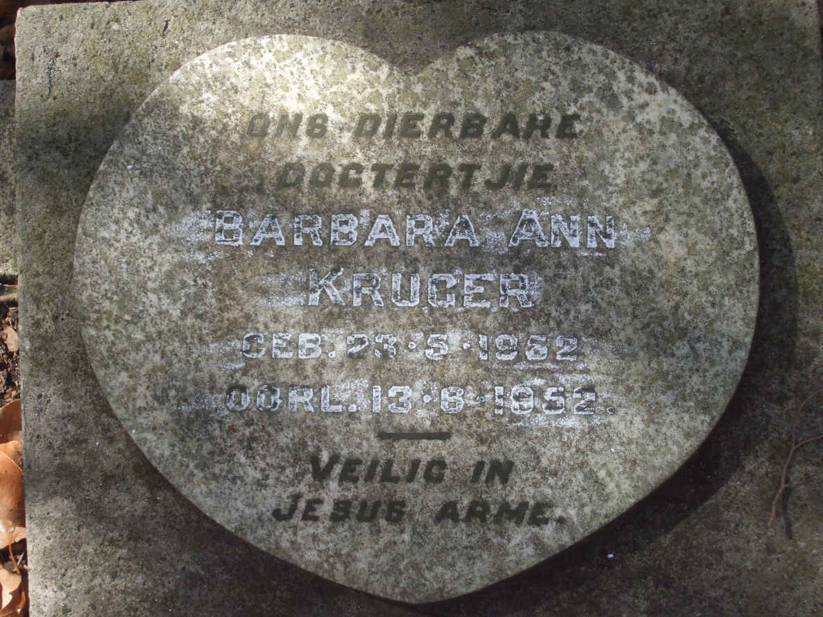 KRUGER Barbara Anna 1952-1952