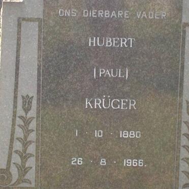 KRÜGER Hubert Paul 1880-1966