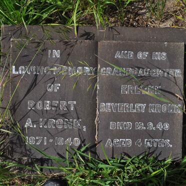 KRONK Robert A. 1871-1940 :: KRONK Erlynn Beverley -1949