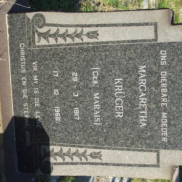 KRUGER Margaretha nee MARAIS 1917-1966