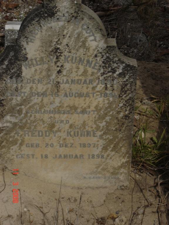 KÜNNE Willy 1890-1891 :: KÜNNE Freddy 1897-1898