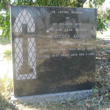 KOTZE Mercedes nee ???VINO 1931-196?