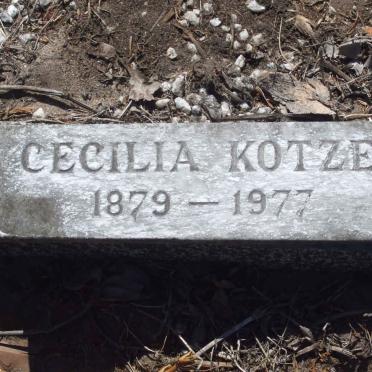 KOTZE Cecilia 1879-1977