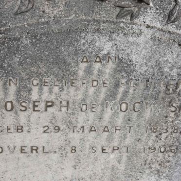 KOCK Joseph, de 1838-1906