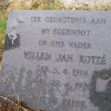 KOTZé Willem Jan 1901-1970