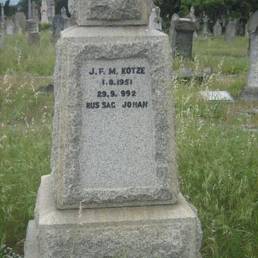 KOTZE J.F.M. -1992
