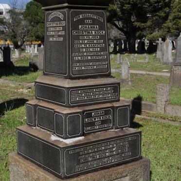 KOCK Johan Lodewyk 1853-1931 &amp; Johanna Christina VILJOEN 1855-1923 :: KOCK Gerbrechta Christina 1881-1942