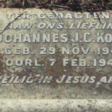 KOTZE Johannes J.G. 1941-1942
