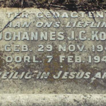 KOTZE Johannes J.G. 1941-1942