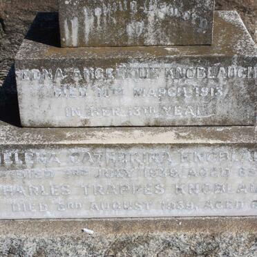 KNOBLAUCH Charles Trappes -1939 &amp; Helena Catherina -1939 :: KNOBLAUCH Edna Angelique -1913