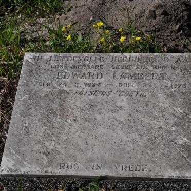 LAMBERT Edward 1934-1979