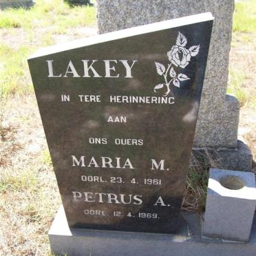 LAKEY Petrus A. -1969 &amp; Maria M. -1961