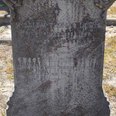 LEWIS William Thomas -1895 &amp; Grace Williams -1917