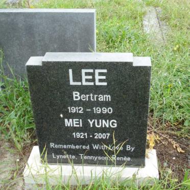 LEE Bertram 1912-1990 &amp; Mei Yung 1921-2007
