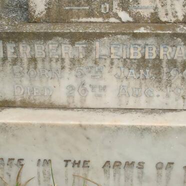 LEIBBRANDT Herbert 1908-1921