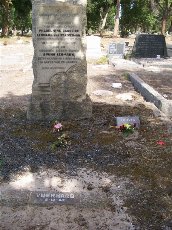 LEHMANN Bruno -1953 &amp; Wilhelmina Caroline STAEGEMANN -1948 :: LEHMANN Olivia 1922-2001