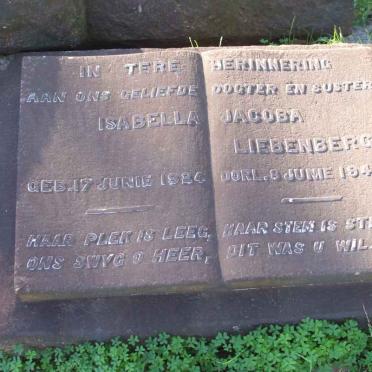LIEBENBERG Isabella Jacoba 1924-1943