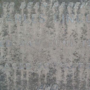 LINCOLN Charles -1944 :: LINCOLN  Anna Maria -1948 