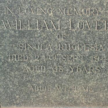 LOVELL William -1943