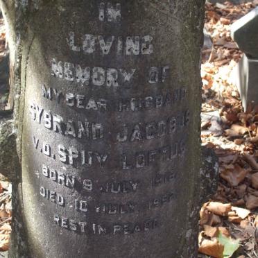 LOFTUS Sybrand Jacobus v.d. Spuy 191?-1951