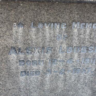 LOUBSER Alexis 1911-1957