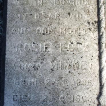 LOTZ Posie nee MINNE 1896-1968