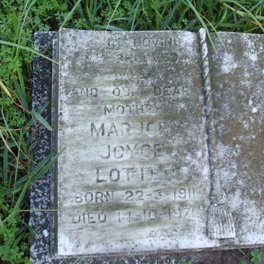 LOTTER Marjory Joyce 1911-1971