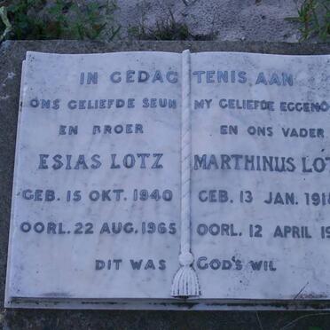 LOTZ Marthinus 1918-1982 :: LOTZ Esias 1940-1965