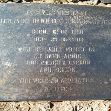 LOURENS Lorraine Dawn Fouche 1950-2003